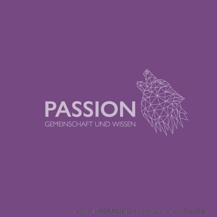 Logo Wolf Gemeinschaft Wissen Führung Familiensinn Jäger Stark Kraft Weise Lehrer Machtvoll Freiheit Schutz Zusammenhalt Bewusstsein Instinkte Krafttier Fertiges Logo Kaufen LogoShop Logoatelier.eu