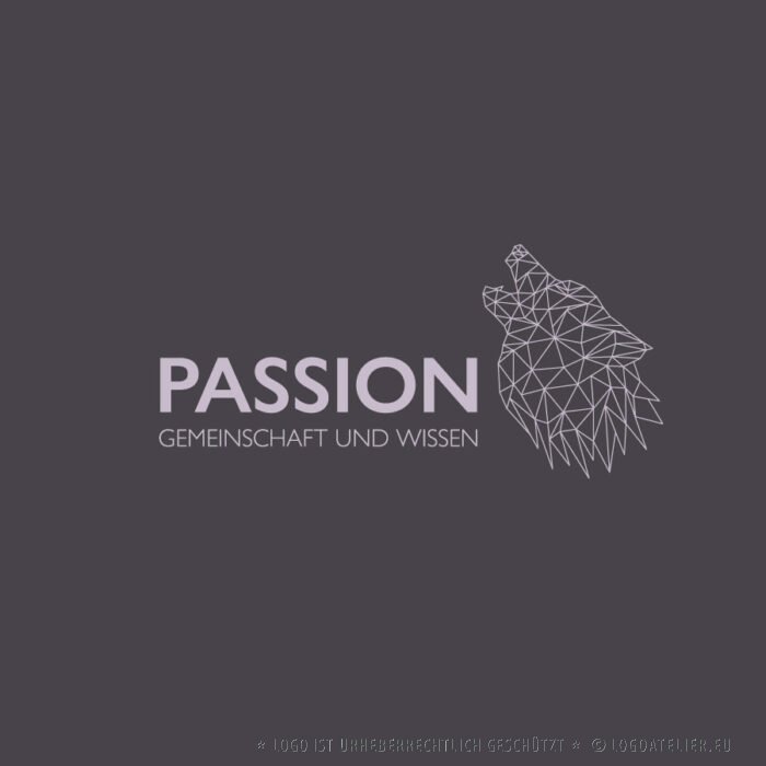 Logo Wolf Gemeinschaft Wissen Führung Familiensinn Jäger Stark Kraft Weise Lehrer Machtvoll Freiheit Schutz Zusammenhalt Bewusstsein Instinkte Krafttier Fertiges Logo Kaufen LogoShop Logoatelier.eu