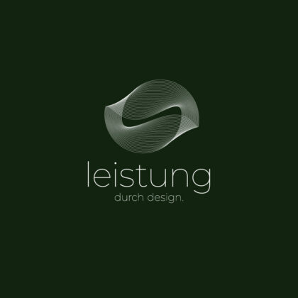 Logo edle Form Leistung Design Performance Undendlich Verdreht Linien Abstrakt Konzentrisch Welle Kurven Fliegen Verformen Fertiges Logo kaufen LogoShop LogoAtelier.eu
