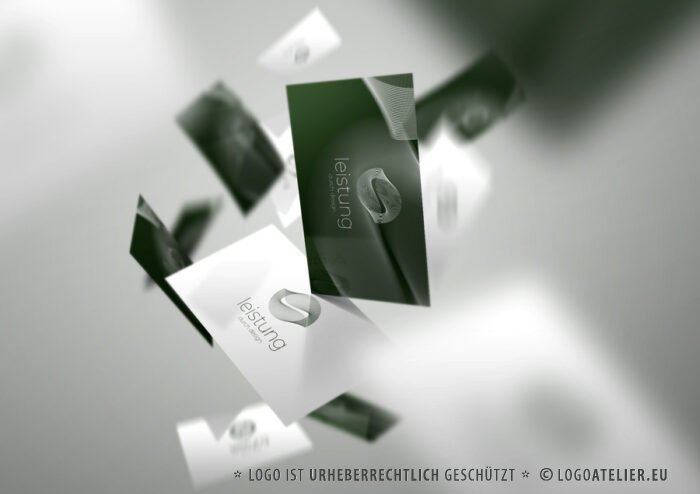 Logo edle Form Leistung Design Performance Undendlich Verdreht Linien Abstrakt Konzentrisch Welle Kurven Fliegen Verformen Fertiges Logo kaufen LogoShop LogoAtelier.eu