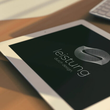 Logo edle Form Leistung Design Performance Undendlich Verdreht Linien Abstrakt Konzentrisch Welle Kurven Fliegen Verformen Fertiges Logo kaufen LogoShop LogoAtelier.eu