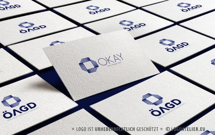 Logo Eckiger Kreis Verschlungene Form Buchstabe O Geometrie Letter Logo Geometrisch Einfaches Logo kaufen LogoShop LogoAtelier.eu