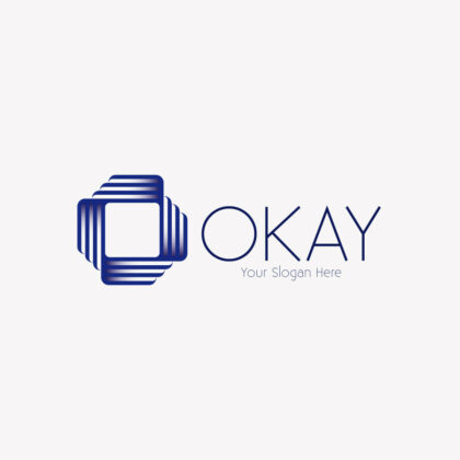 Logo Eckiger Kreis Verschlungene Form Buchstabe O Geometrie Letter Logo Geometrisch Einfaches Logo kaufen LogoShop LogoAtelier.eu