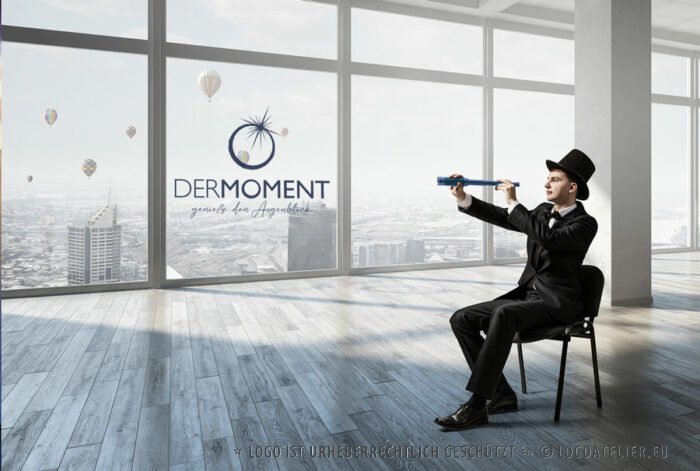 Logo Moments Augenblick Genießen Sonne Sonnenfinsternis Ringe Zusammen Hochzeit Momente Einsseins Meditation HierUndJetzt Entspannung Spirituelles Firmenlogo kaufen LogoShop LogoAtelier.eu