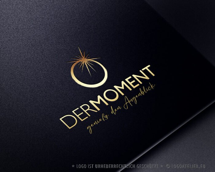 Logo Moments Augenblick Genießen Sonne Sonnenfinsternis Ringe Zusammen Hochzeit Momente Einsseins Meditation HierUndJetzt Entspannung Spirituelles Firmenlogo kaufen LogoShop LogoAtelier.eu