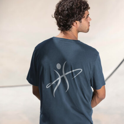 Logo Buchstabe H Bewegung Bogen Bumerang Dynamik Energie Kreativ Kurven Menschen Personal Rot Sportlich Trainer Wirbel Fertiges Logo kaufen Logoshop Logoatelier.eu