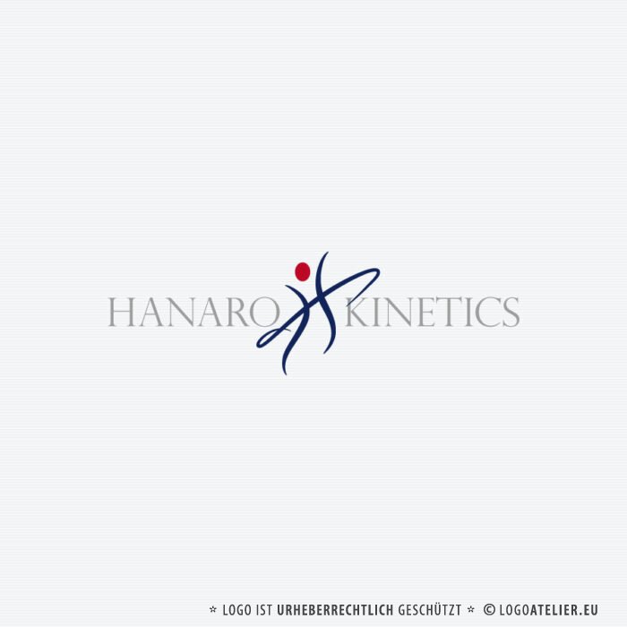 Logo Buchstabe H Bewegung Bogen Bumerang Dynamik Energie Kreativ Kurven Menschen Personal Rot Sportlich Trainer Wirbel Fertiges Logo kaufen Logoshop Logoatelier.eu