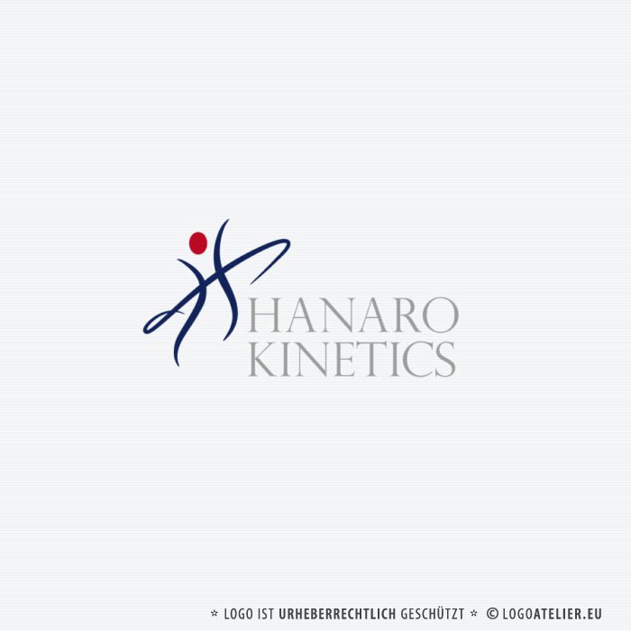 Logo Buchstabe H Bewegung Bogen Bumerang Dynamik Energie Kreativ Kurven Menschen Personal Rot Sportlich Trainer Wirbel Fertiges Logo kaufen Logoshop Logoatelier.eu