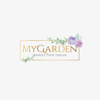 Edles Rosen Logo Exklusiv auf LogoAtelier Blumen Natur Garten Gärtnerei Schönheit Zauber Weiblich Sinnlich Spirituell Fertiges Logo kaufen Logoshop von LogoAtelier