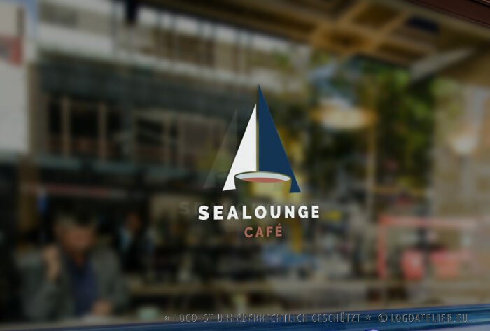 Logo Segelboote Cafe Segeln Freiheit Wind Sealounge Lounge Meer Urlaub Hafen Kaffeehaus Kaffee Marina Restaurant Erholung Urlaub Entspannung Wasser Fertiges Logo kaufen LogoShop Logoatelier.eu
