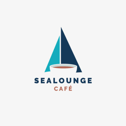 Logo Segelboote Cafe Segeln Freiheit Wind Sealounge Lounge Meer Urlaub Hafen Kaffeehaus Kaffee Marina Restaurant Erholung Urlaub Entspannung Wasser Fertiges Logo kaufen LogoShop Logoatelier.eu