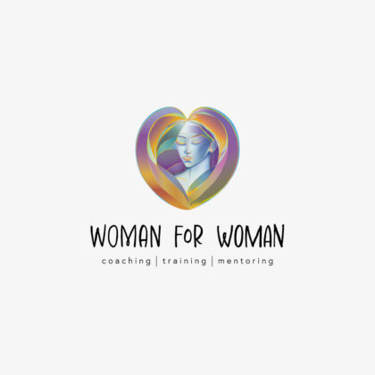 Künstlerisches Logo Frauen Kunst Achtsam Beauty Herzen, Blüte Edel Bittersüß Schön Extravagant Farbenfroh Frau Geschlecht Emotion Fertige Logos kaufen LogoShop LogoAtelier.eu