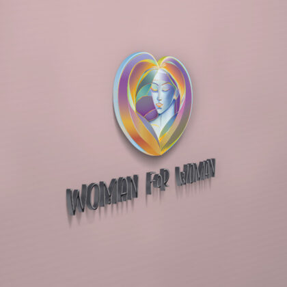 Künstlerisches Logo Frauen Kunst Achtsam Beauty Herzen, Blüte Edel Bittersüß Schön Extravagant Farbenfroh Frau Geschlecht Emotion Fertige Logos kaufen LogoShop LogoAtelier.eu