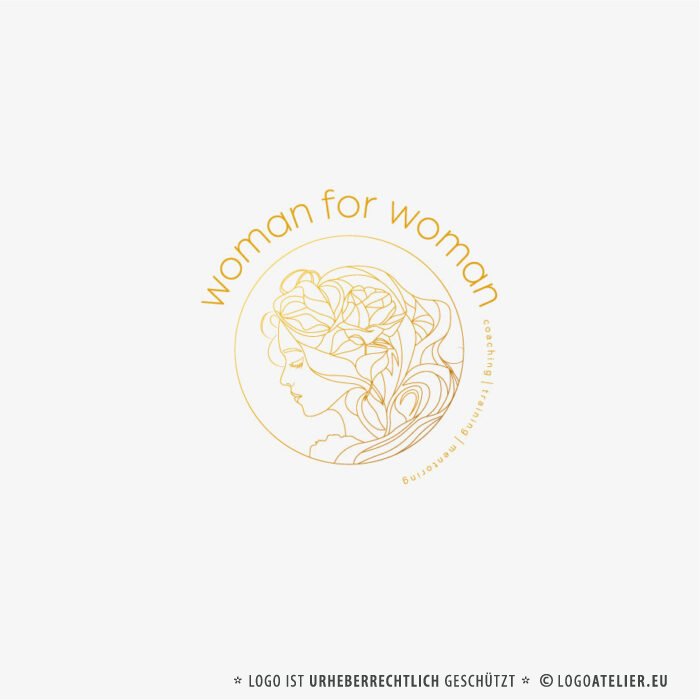 Frauenkopf Logo mit Blume Frauen Kopf Weibliches Logo Woman For Woman Kurven Coaching Mentoring Club Gold Geschlecht Leicht BlĂŒte Jungfrau Griechisch Fertiges Logo kaufen LogoShop LogoAtelier,eu Frauenkopf Logo mit Blume Frauen Kopf Weibliches Logo Woman For Woman Kurven Coaching Mentoring Club Gold Geschlecht Leicht BlĂŒte Jungfrau Griechisch Fertiges Logo kaufen LogoShop LogoAtelier,eu