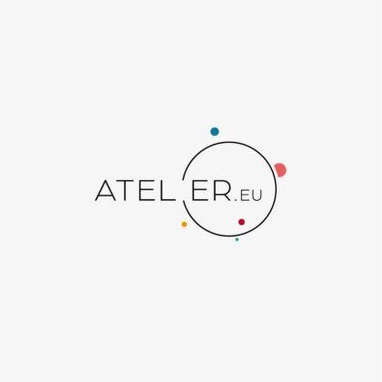 Logo Planeten Sonnensystem Bunt Farbenpracht Farbenfroh AllesInEinem Bewegung Einklag Fülle Galaxie Sterne Universum Fertige Logos kaufen Logoshop LogoAtelier.eu