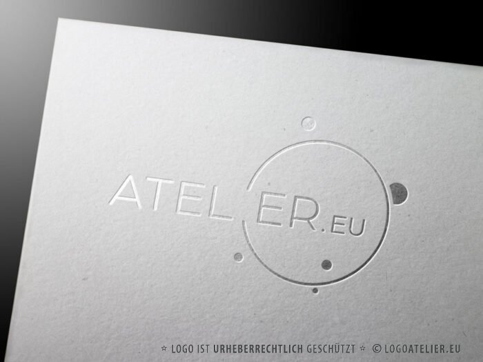 Logo Planeten Sonnensystem Bunt Farbenpracht Farbenfroh AllesInEinem Bewegung Einklag Fülle Galaxie Sterne Universum Fertige Logos kaufen Logoshop LogoAtelier.eu