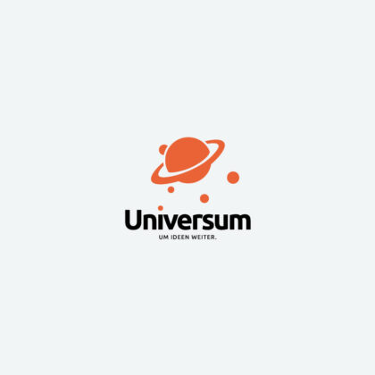 Logo Planeten Universum Weltall Weite Monde Vielfalt Cooles Logo kaufen LogoShop LogoAtelier.eu