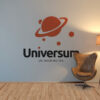 Logo Planeten Universum Weltall Weite Monde Vielfalt Cooles Logo kaufen LogoShop LogoAtelier.eu