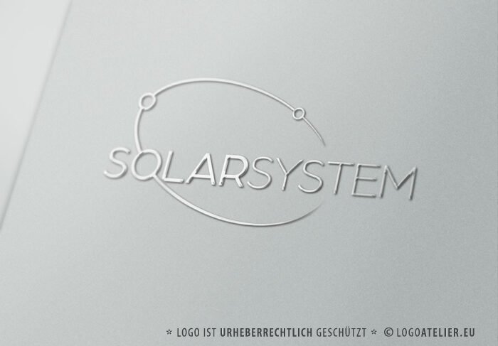 Logo Sonnensystem Planeten Buchstabe O Sterne Kosmos Kreis Gruppen Konzentrisch Alien Bewegung Galaxie Monde Coole Logos kaufen Logoshop Logoatelier.eu
