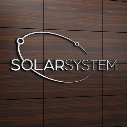 Logo Sonnensystem Planeten Buchstabe O Sterne Kosmos Kreis Gruppen Konzentrisch Alien Bewegung Galaxie Monde Coole Logos kaufen Logoshop Logoatelier.eu