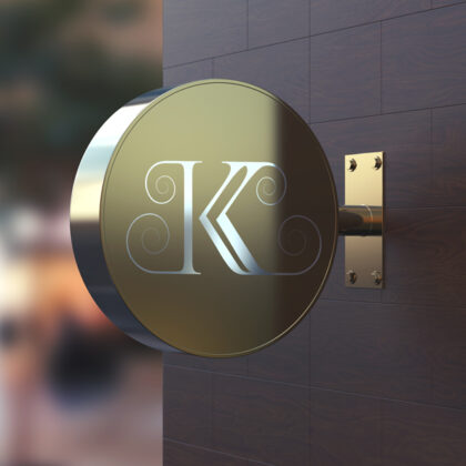 Buchstaben Logo K Elegantes Logo mit K wie Konrad Schleife Schnörkel Edel Reichtum Schönheit Eleganz Fertiges Logo kaufen Logoshop Logoatelier.eu