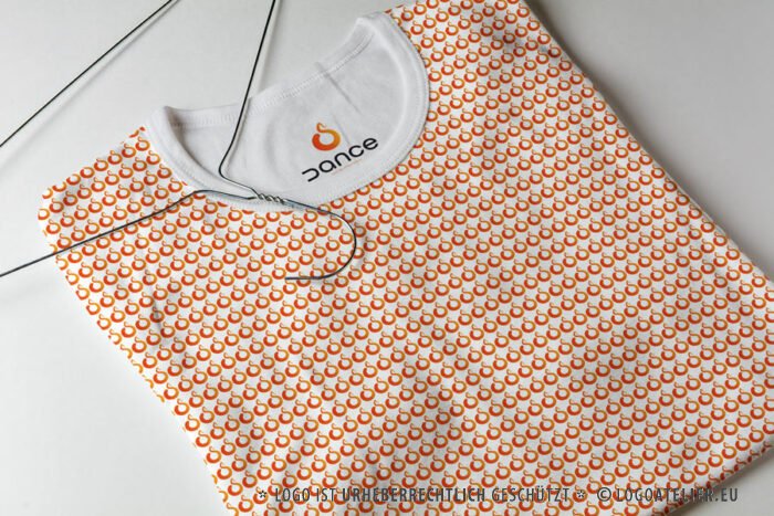 Cooles Buchstabe D Logo Tanzen Jugendliche Kinder Spaß HipHop Bewegen Orange Jazzen Leben Disco Musik Affen Verbogen Verbiegen Fertiges Logo kaufen LogoShop Logoatelier.eu