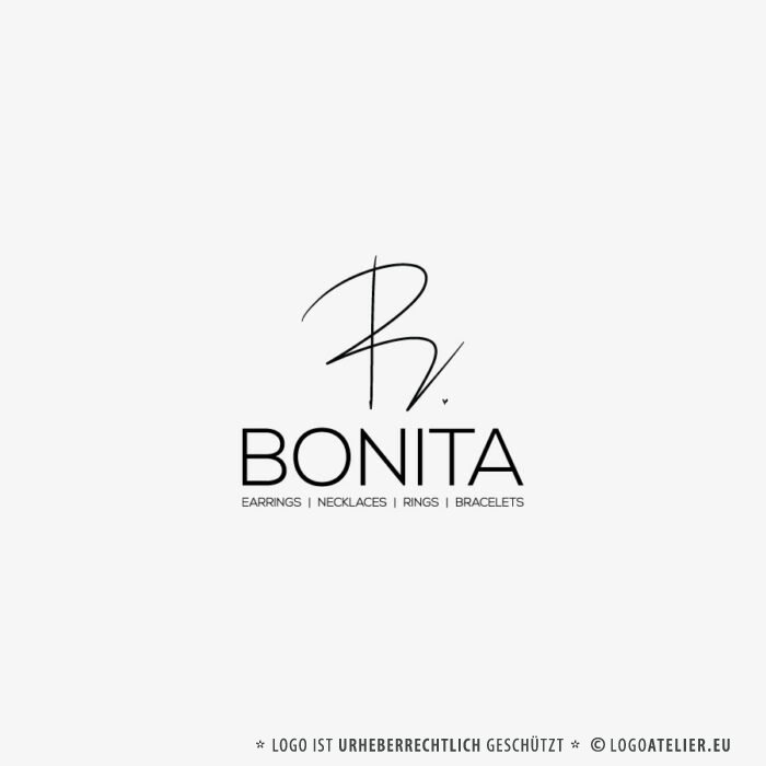 Handgezeichnetes B Logo Buchstabe B Logo Kunst Künstler Einzigartig Individuell Basteln Werken Handwerker Schmuck Selber Machen Weiblich Feminin Klassisches Logo kaufen LogoShop LogoAtelier.eu