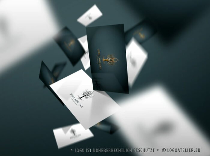 Logo Bewusstsein Geist Seele Esoterik Menschen Baum Leben Sinn Religion Spirituell Weiblich Weisheit Heilpraxis Erkenntnis Fertiges Logo kaufen Logoshop Logoatelier.de