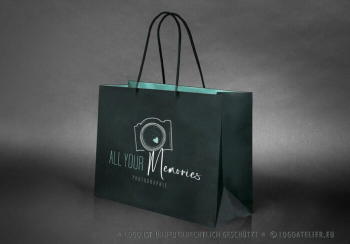 Logo FotografIn Erinnerungen Fotografie Liebe Hochzeit Familie Taufe Familienfest Heirat Kamera Kreativ Multimedia Technik Weiblich Sehen Kreatives Logo kaufen LogoShop Logoatelier.eu