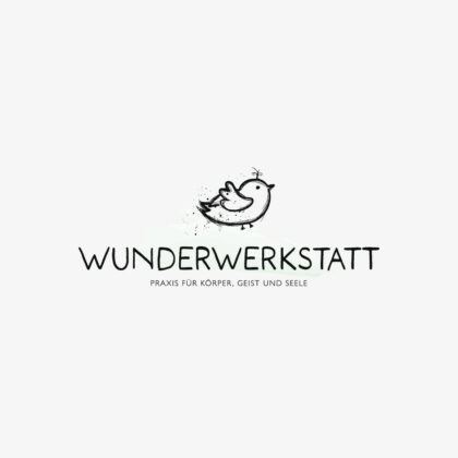 Praxis Körper Geist Seele Logo Wunder Werkstatt Vogel Tiere Spirituelles Logo Fliegen Leicht Kreatives Logo kaufen LogoShop LogoAtelier.de