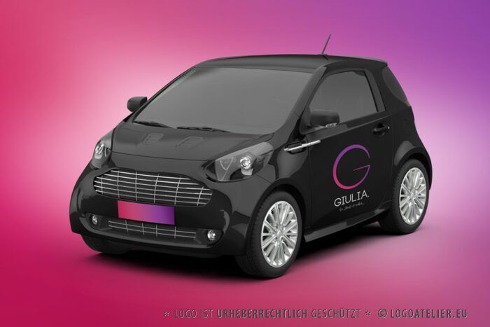 Weibliches Logo Buchstabe G Controlling Elegant Edel Erde Geometrie Kreise Magenta Rosa Pink Energie Kurven Leuchten Modern Fertiges Logo kaufen LogoShop LogoAtelier.eu