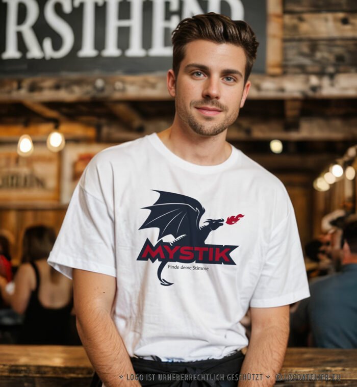 Logo Drache Macht Kreatur Ehre Furcht Emotionen Stärke Mut Tapferkeit Gleichgewicht Magie Geheimnis Karma Geist Verantwortung Seele Urkraft Feuer Elemente Fertige Logos LogoShop LogoAtelier.eu