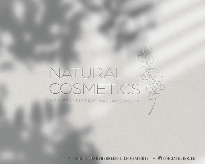 Logo Naturkosmetik Zertifiziert Balance Beauty Kosmetik Natur Floral Spa Spirit Weiblich Wellness Entspannung Gesundheit Schönheit Natürliches Logo kaufen Logoshop LogoAtelier