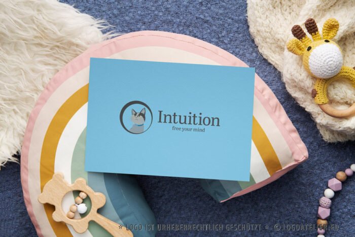 Logo Schlaue Katze Samtpfote Klug Intuitiv Intuition Frei Tiere Katzen Hunde Sanft Schlau Genial Schurren Ohren Freier Geist Fertiges Logo Kaufen Logoshop Logoatelier.eu