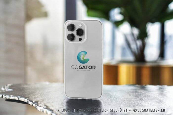 Modernes Buchstabe G Logo Cooles E 3D Konzentrisch Verbogen Kurven Blau Grün Rund Software Biegsam Dynamisch Verdrehen Glas Internet Medien Welle Wirbel Fertiges Logo kaufen LogoShop Logoatelier.eu