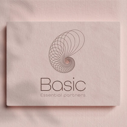 Organische Form Logo Buchstabe B Schnecke Unendlich Spirale Muschel Strudel Essentiell Abstrakt Heilung Konzentrisch Kurven Kreatives Logo kaufen Logoshop Logoatelier.eu