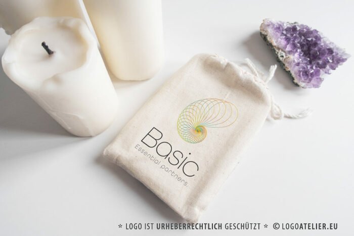 Organische Form Logo Buchstabe B Schnecke Unendlich Spirale Muschel Strudel Essentiell Abstrakt Heilung Konzentrisch Kurven Kreatives Logo kaufen Logoshop Logoatelier.eu