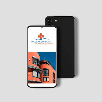 Logo Hausarzt Praxis Medizin Arzt Gesundhiet Bewegung Therapie Schmerztherapie Rotes Kreuz Rettung Aussagekräftiges Logo kaufen LogoShop LogoAtelier.de