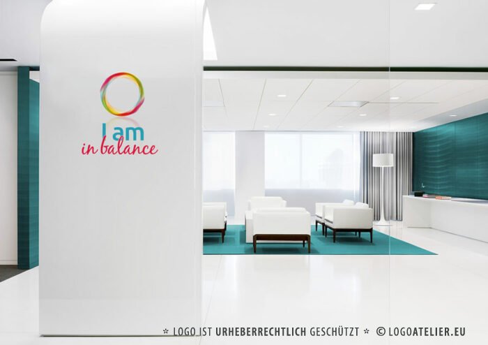 Logo bunter Kreis Balance Spirituell Achtsam Spirit Meditation Magisch Ruhe Tagesanbuch Zart Zauber Yoga Einklang Beauty Heilung Fertiges Logo kaufen Logoshop LogoAtelier.eu