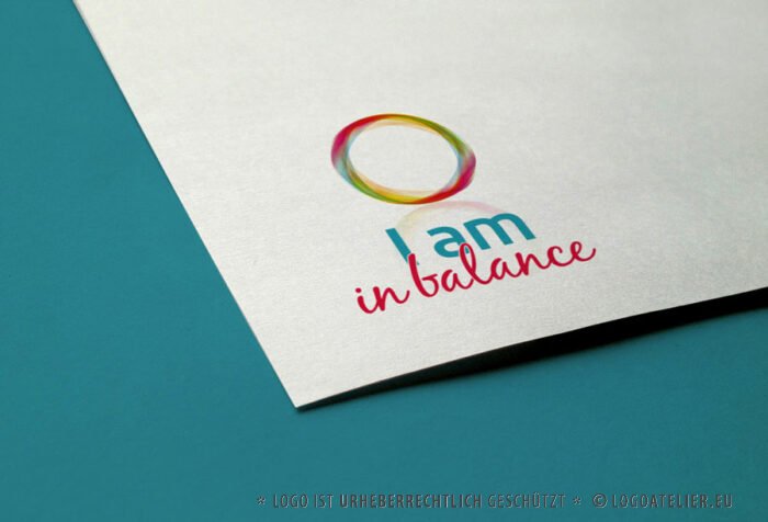 Logo bunter Kreis Balance Spirituell Achtsam Spirit Meditation Magisch Ruhe Tagesanbuch Zart Zauber Yoga Einklang Beauty Heilung Fertiges Logo kaufen Logoshop LogoAtelier.eu