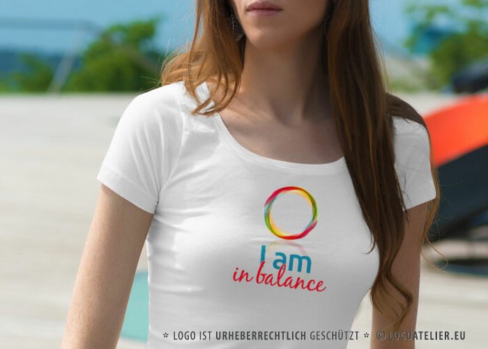 Logo bunter Kreis Balance Spirituell Achtsam Spirit Meditation Magisch Ruhe Tagesanbuch Zart Zauber Yoga Einklang Beauty Heilung Fertiges Logo kaufen Logoshop LogoAtelier.eu