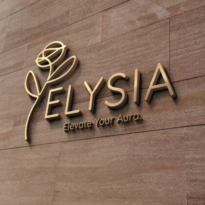 Logo Frieden Glück Himmel Aura Blumen Rosen Elysium Mythologie Blume Feminin Weiblich Leuchtend Harmonie Ruhig Gelassenheit Positive Atmosphäre Fertige Logos kaufen Logoshop LogoAtelier.eu