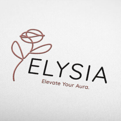 Logo Frieden Glück Himmel Aura Blumen Rosen Elysium Mythologie Blume Feminin Weiblich Leuchtend Harmonie Ruhig Gelassenheit Positive Atmosphäre Fertige Logos kaufen Logoshop LogoAtelier.eu