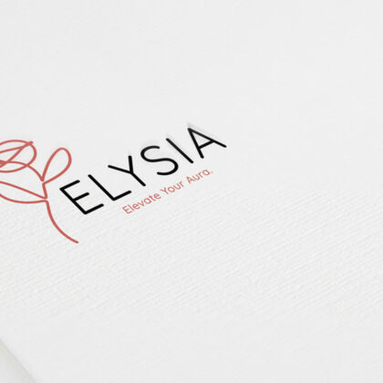 Logo Frieden Glück Himmel Aura Blumen Rosen Elysium Mythologie Blume Feminin Weiblich Leuchtend Harmonie Ruhig Gelassenheit Positive Atmosphäre Fertige Logos kaufen Logoshop LogoAtelier.eu