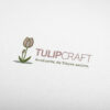 Blumenlogo Tulpen Logo Floristik Pflanzen Blumen Handwerk Kunstwerke Träume Flowerbox Flower Natur Garten Frühling Rosa Fertiges Logo kaufen Logoshop Logoatelier
