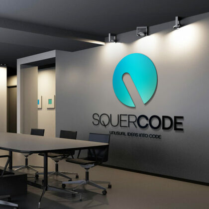 Logo Codieren Software Digitale Verbindung Innovation Technologie Ideen Lösungen Möglichkeiten Fortschritt Dynamik Global Code Fertiges Logo kaufen LogoShop Logoatelier.eu