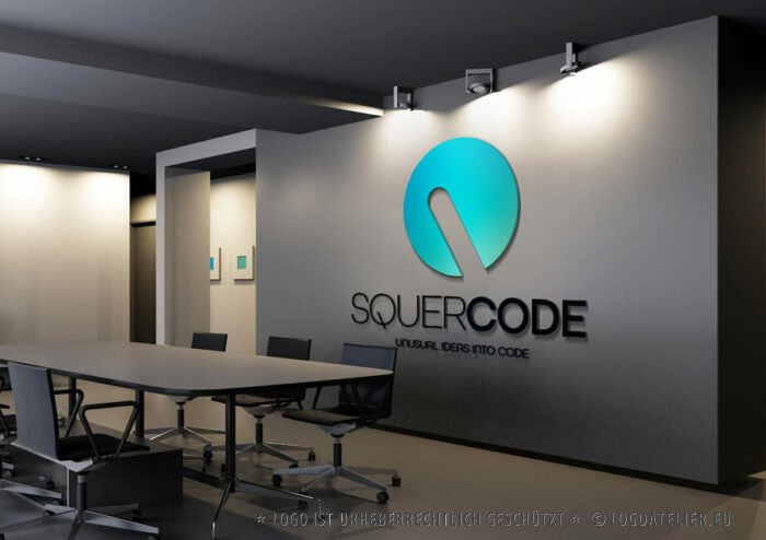 Logo Codieren Software Digitale Verbindung Innovation Technologie Ideen Lösungen Möglichkeiten Fortschritt Dynamik Global Code Fertiges Logo kaufen LogoShop Logoatelier.eu