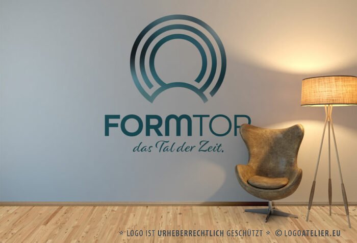 Logo Form Tor Berg Sonne Kreise Konzentrisch Kurve Tal Gemeinschaft Sonnenaufgang Zeit Abstrakt Technik Fertiges Logo kaufen Logoshop Logoatelier.eu