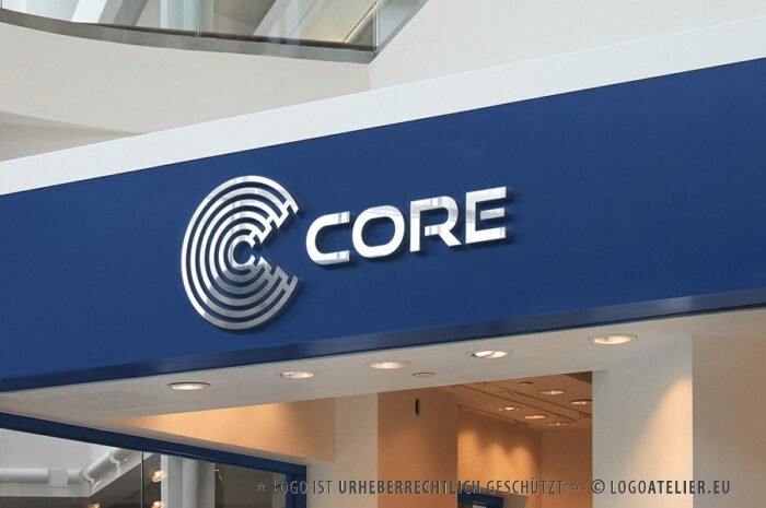 Logo Kern Buchstabe C Core Beißen Bite Kreis Technik Zentral Teile Logistik Multimedia Qualität Software Strategie Transport Kraftvoll Rund Kantig Fertiges Logo kaufen Logoshop LogoAtelier.eu