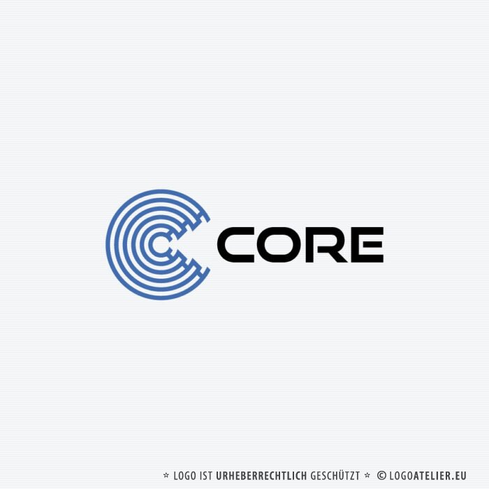 Logo Kern Buchstabe C Core Beißen Bite Kreis Technik Zentral Teile Logistik Multimedia Qualität Software Strategie Transport Kraftvoll Rund Kantig Fertiges Logo kaufen Logoshop LogoAtelier.eu